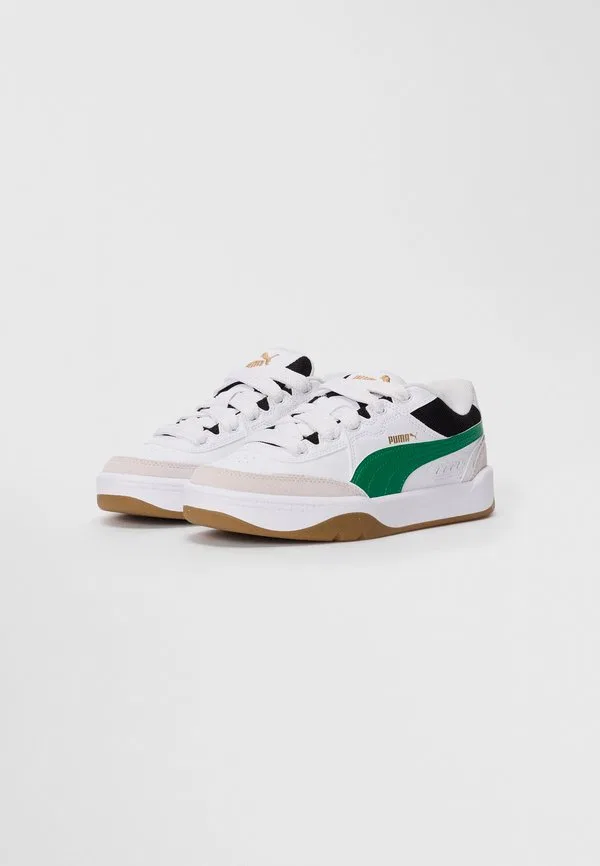 Парковые скейтбордистские кроссовки белого/зеленого/золотистого цвета Puma, White/Archive Green/Gold-Coloured — фото 2