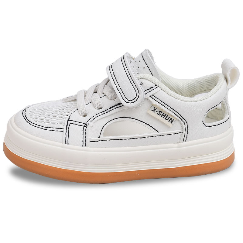 

Антискользящие износостойкие низкие детские скейтерские кроссовки Kids' Budding, бежевый