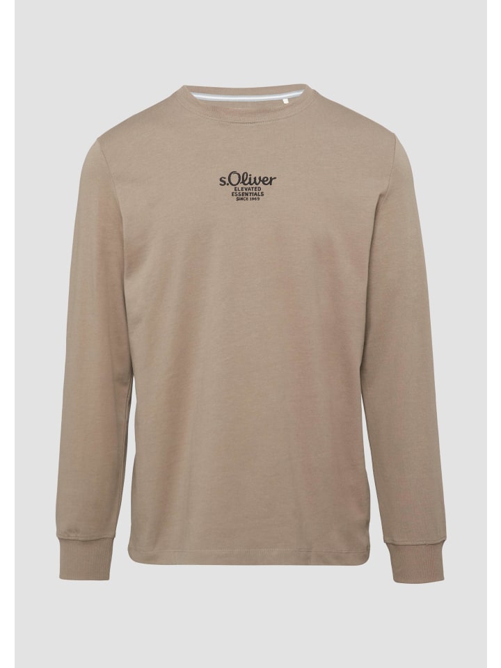 

Футболка 83D1_светло-коричневая s.Oliver, Коричневый, Футболка 83D1_светло-коричневая s.Oliver