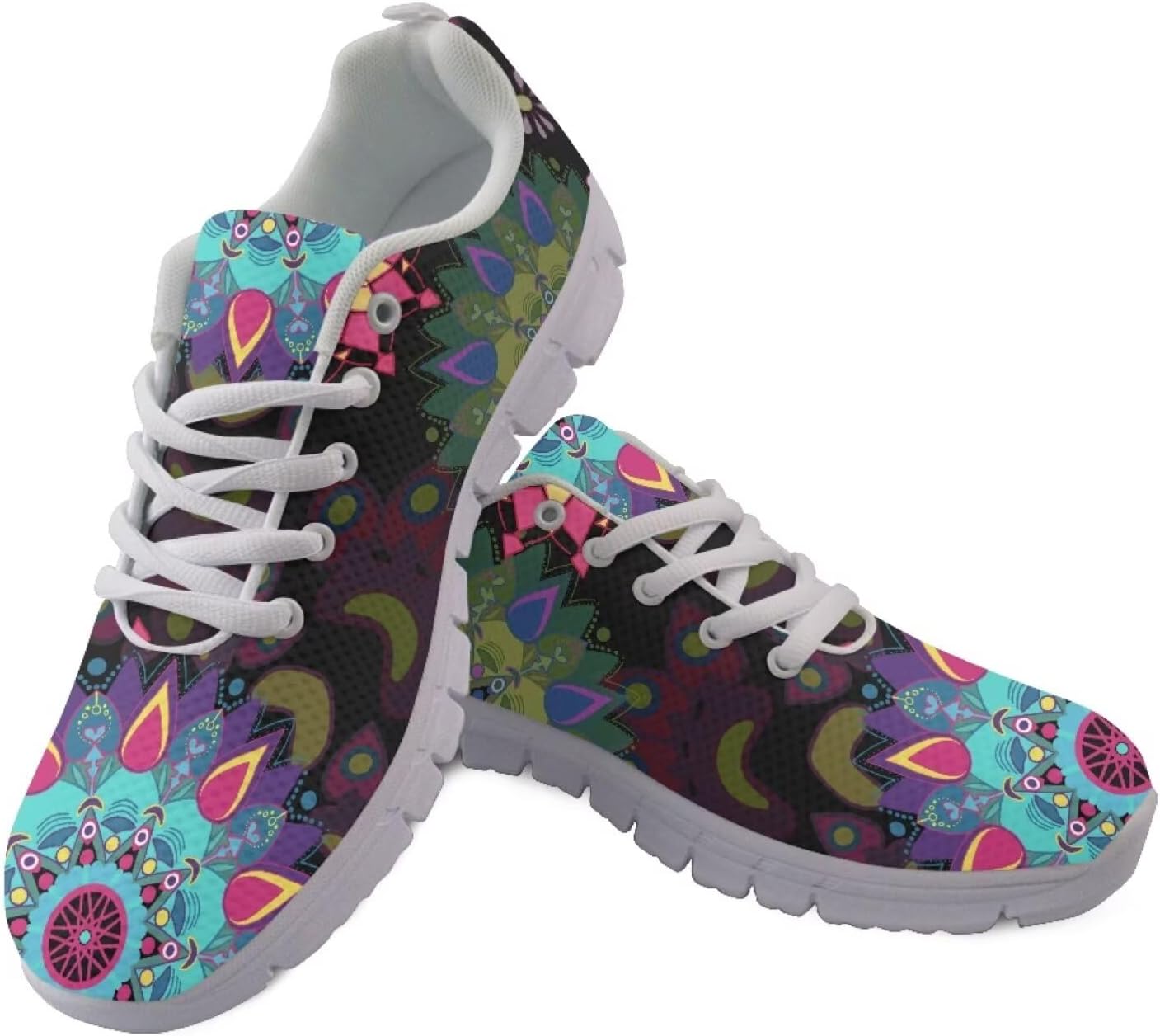 

Кроссовки Jeiento для мужчин и женщин, модные, легкие, дышащие, для бега, спорта и тенниса, Color Boho Mandala