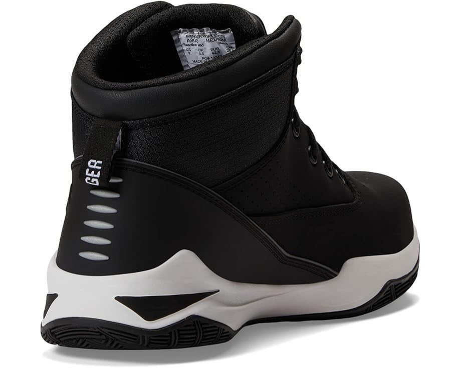 Мужские рабочие ботинки Avenger Reaction Mid Black с защитным носком и нанофибровым покрытием, модель UWU344 — фото 4