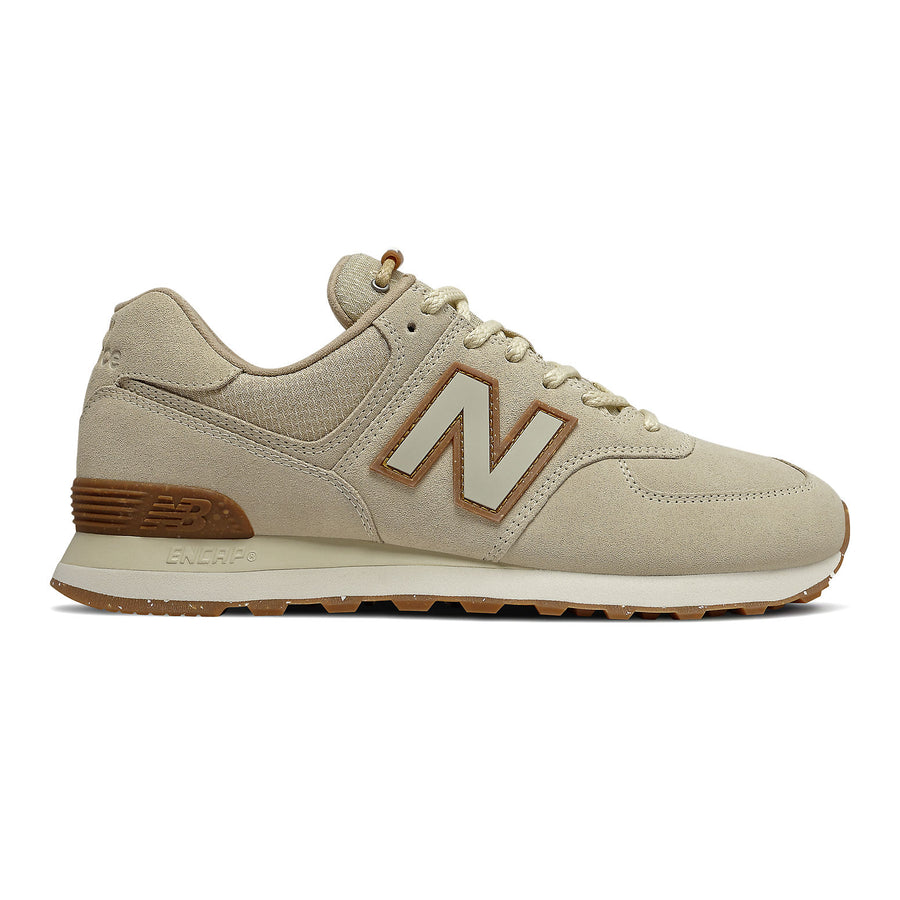 Беговые кроссовки New Balance 574 Wabi Sabi 'Bone', коричневый — фото 2