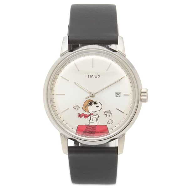 

Часы Timex X Peanuts Marlin Automatic 40mm, серебро & черный