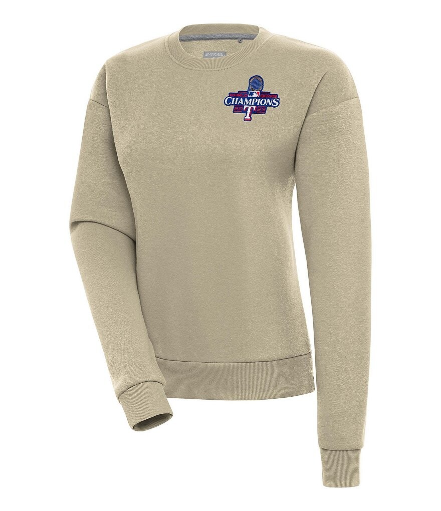 

Женская толстовка Victory Crew MLB Texas Rangers 2023, Антигуа Antigua, бежевый
