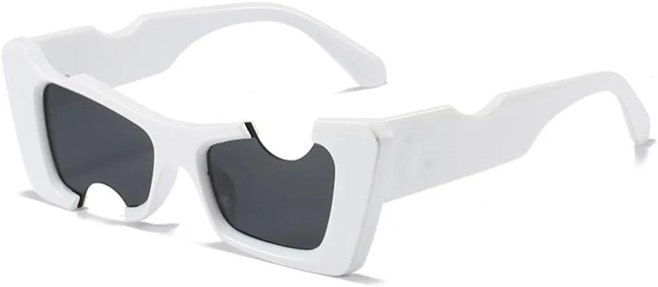 

Винтажные маленькие солнцезащитные очки «кошачий глаз» для женщин, модные солнцезащитные очки в стиле хип-хоп для мужчин, панк-очки, белые очки MTZJH, D5