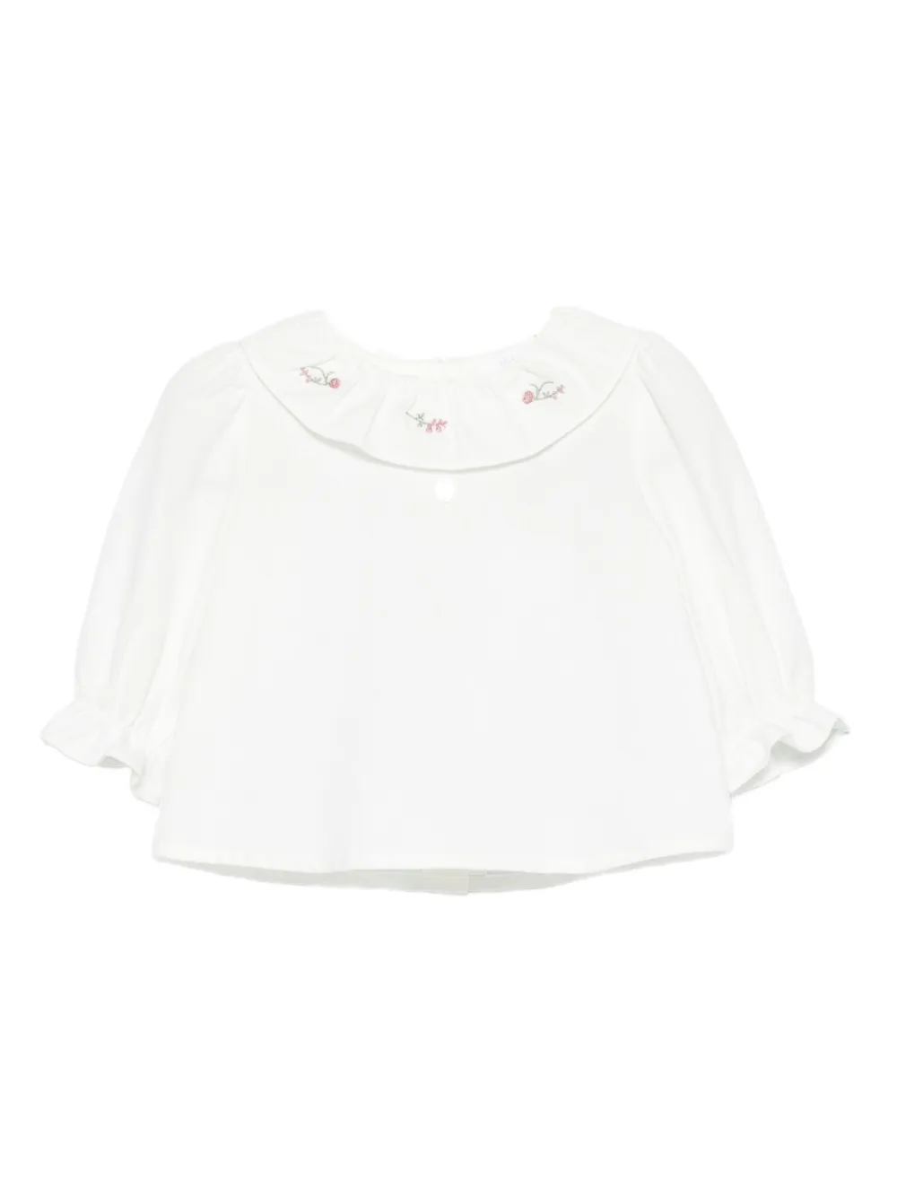 

Блузка с оборками и вышивкой Patachou, белый