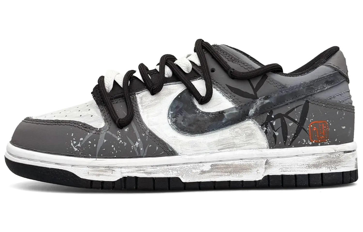 

Кроссовки Nike Dunk Skateboarding Shoes Men Low-top White, серый