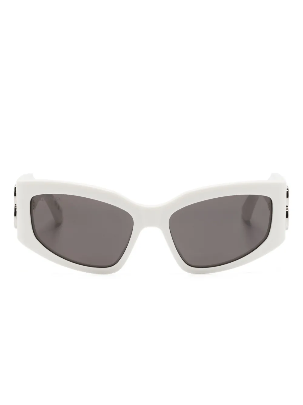 

Солнцезащитные очки в оправе 'кошачий глаз' Balenciaga Eyewear, белый