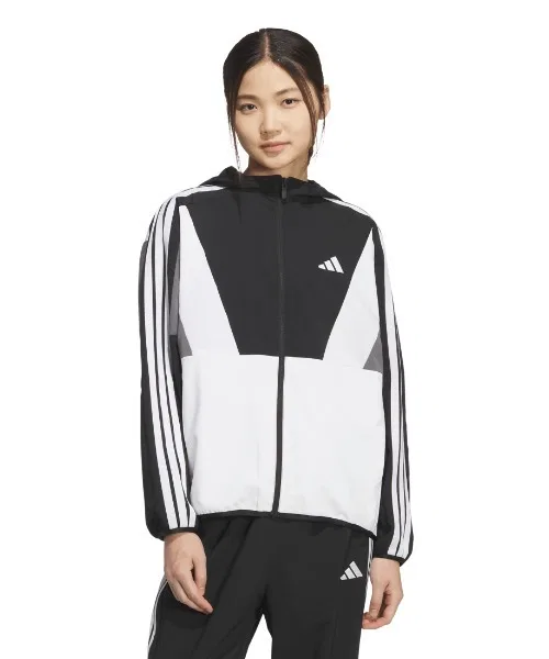 Куртка спортивная adidas Teams свободная, полиэстер, чёрная