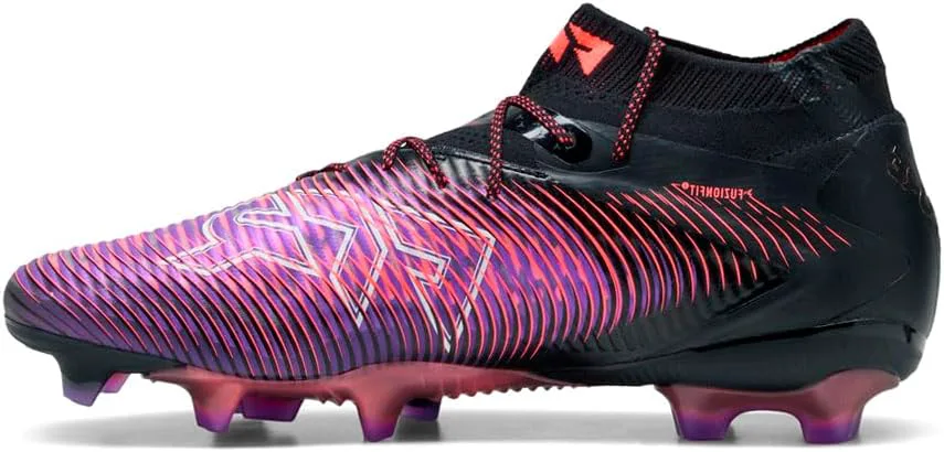 Футбольные бутсы Puma Future 8 Ultimate FG (черный/серо-холодный/флуоресцентно-зеленый) — фото 3