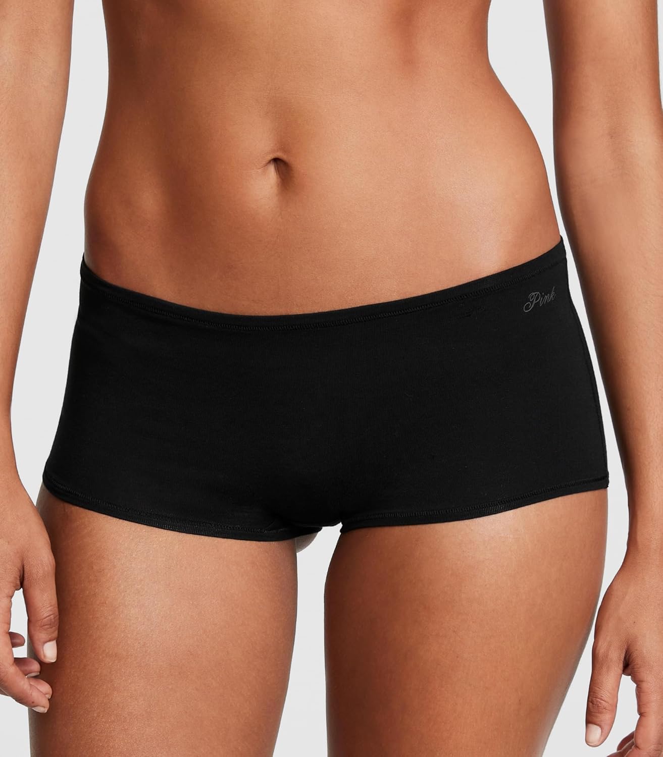 Комплект трусиков-шорт Victoria's Secret PINK Cotton, 5 предметов, мультиколор — фото 2