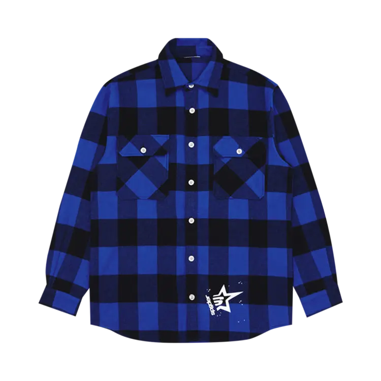 

Рубашка Sp5der 5 Flannel 'Blue Plaid', синий