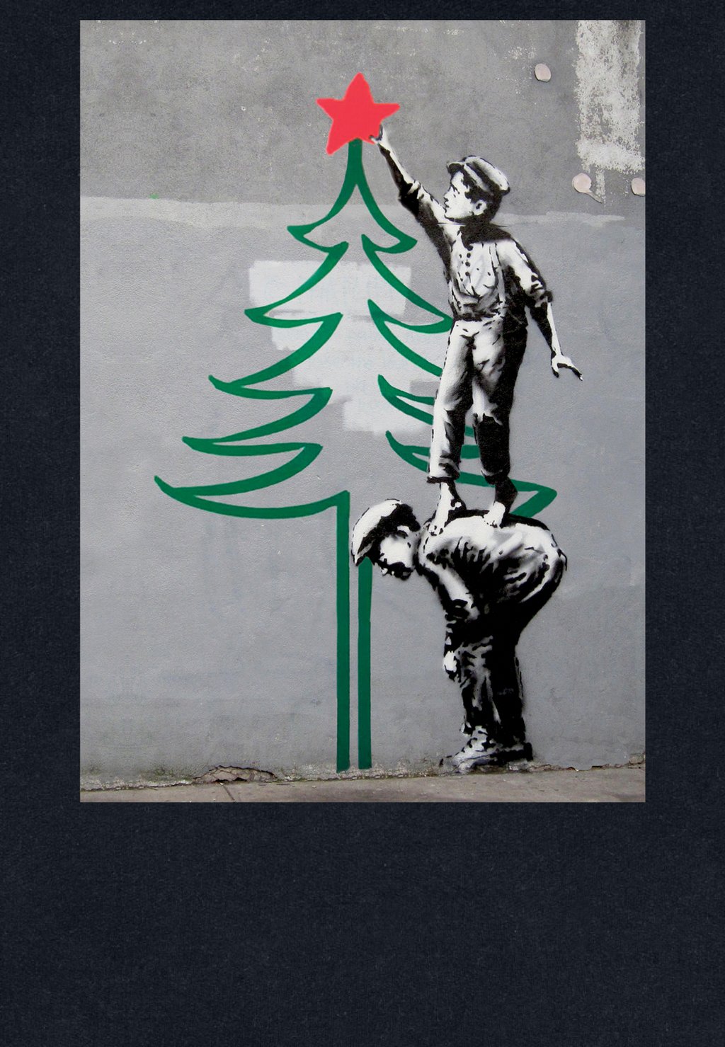 

Толстовка с капюшоном BANKSY CHRISTMAS TREE apoh London, черный