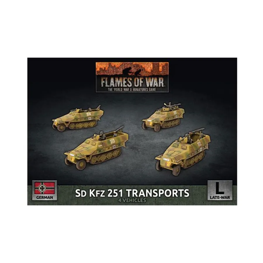 

Sd Kfz 251 Транспорт, Flames of War - WWII - German - Artillery, AA, AT & AFV's (4th Edition)