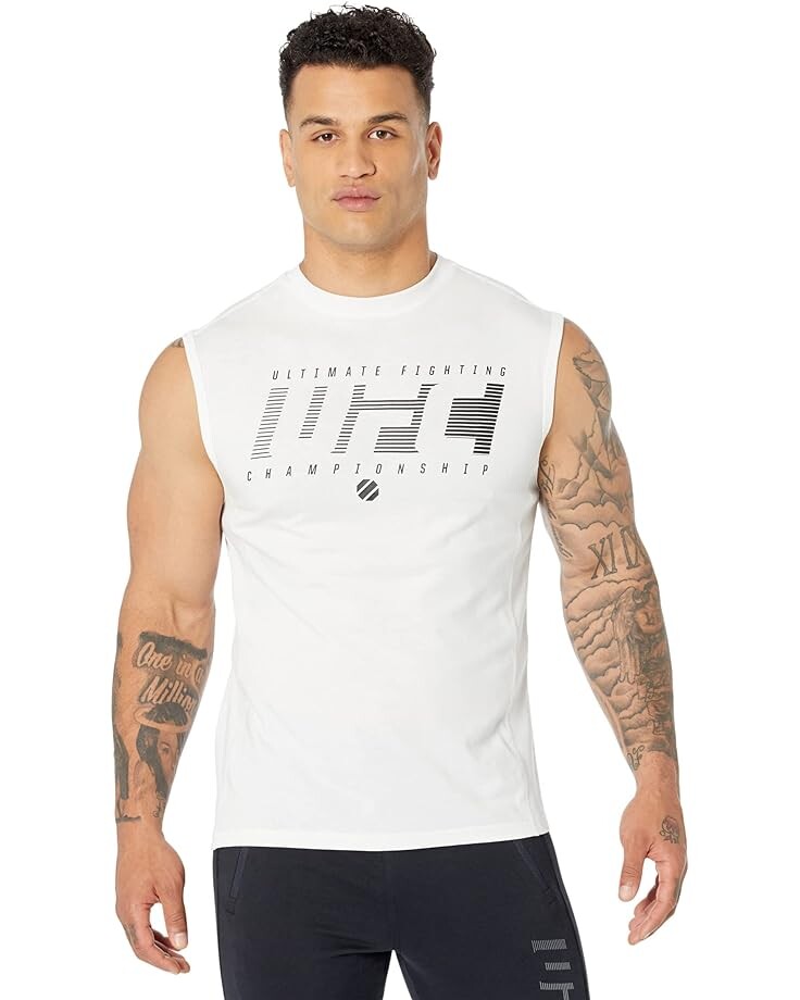 

Футболка UFC Ultimate Fighting Sleeveless Crew Neck, белый