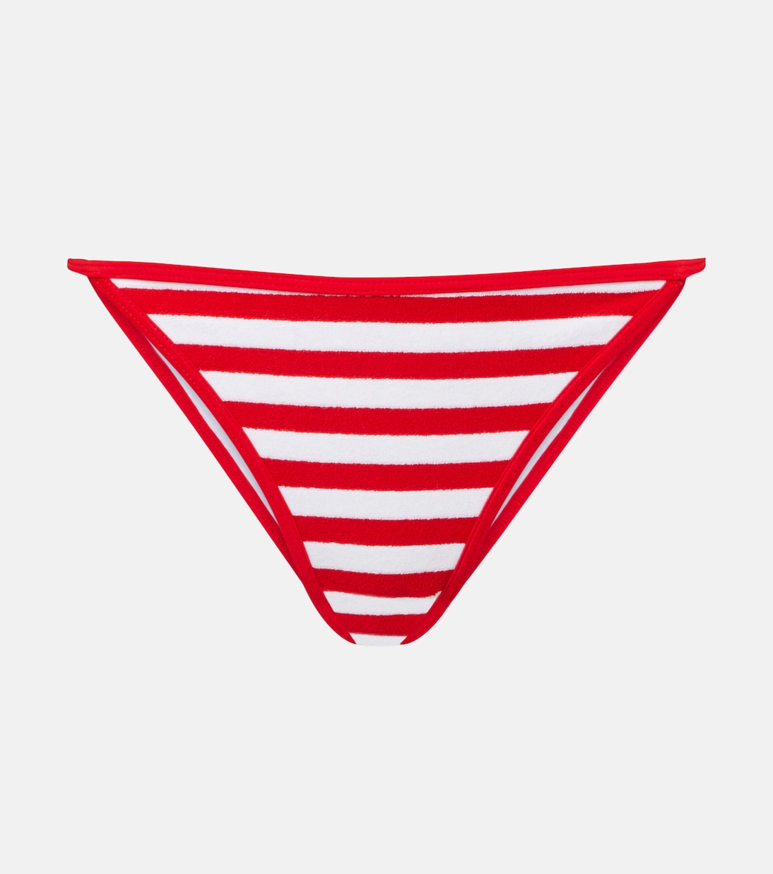 

Минимальные бикини-трусики в полоску из махровой ткани Jade Swim, Red Stripe