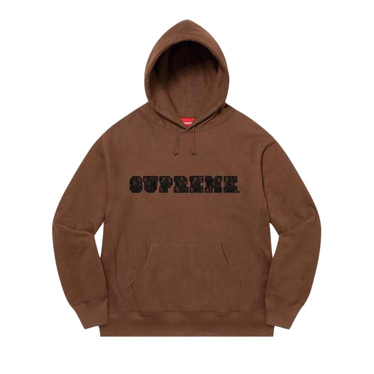 

Толстовка Supreme Lace Hooded Sweatshirt, коричневый