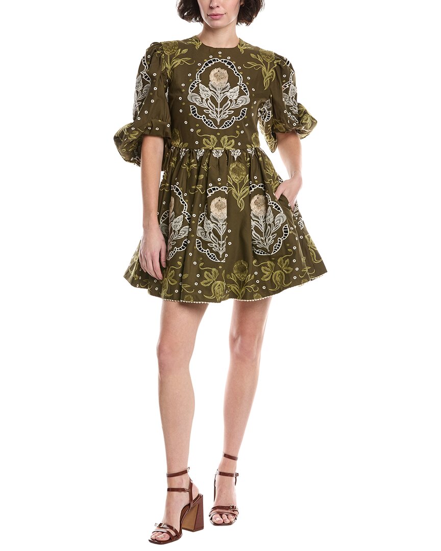 

Мини-платье Agua by Agua Bendita Relato, зеленый