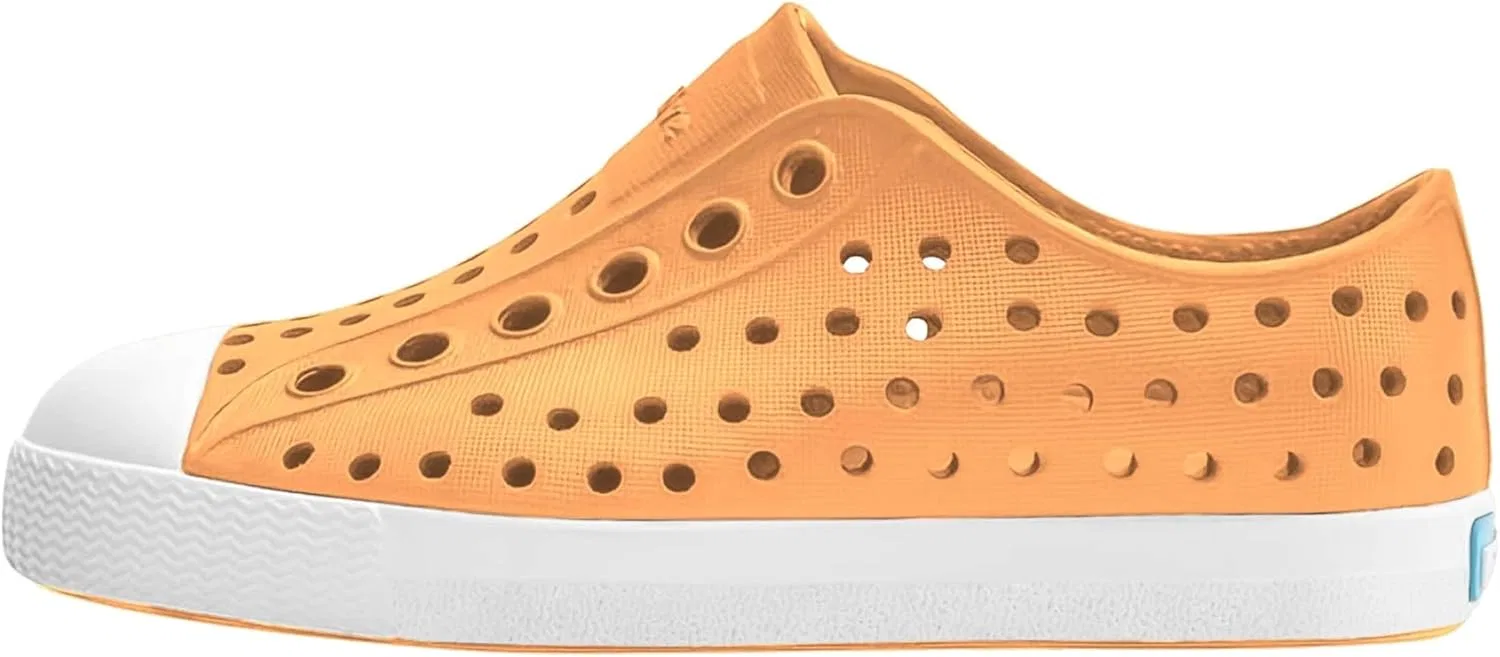 Детские водонепроницаемые кроссовки Native Shoes Jefferson, цвет Papaya Orange/Shell White — фото 4
