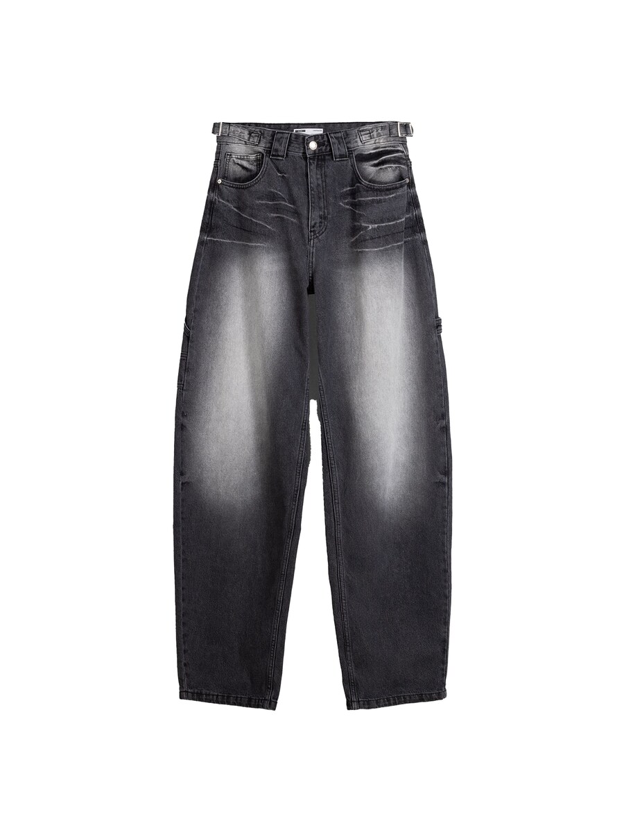 

Джинсы Bershka Wide leg Jeans, черный деним