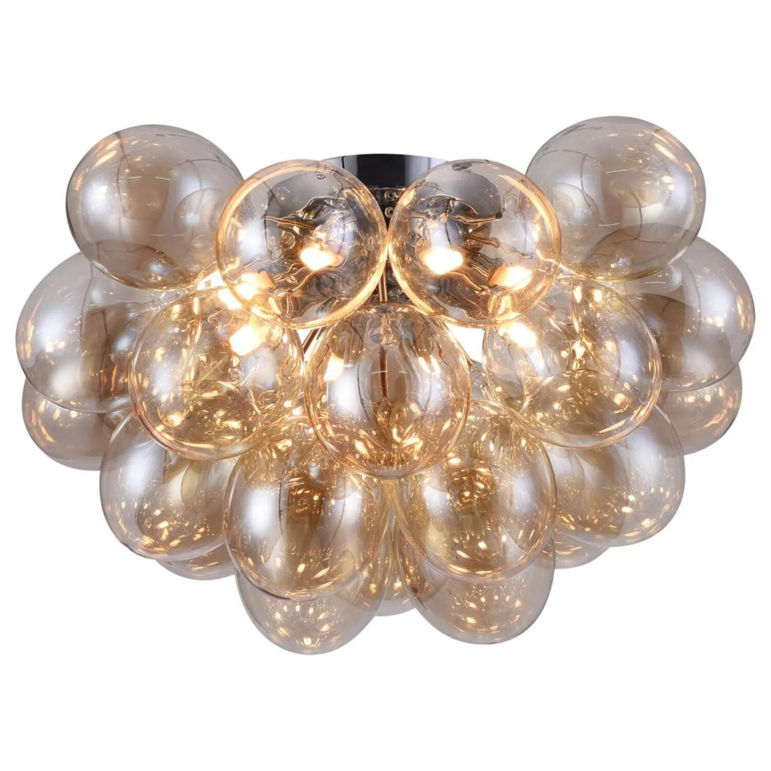 

Потолочный светильник click-licht, 25x25x32 см, серебристый/золотой