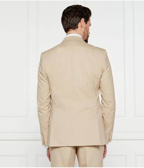 Элегантная куртка h-hutson-251 Slim fit Boss, бежевый — фото 3