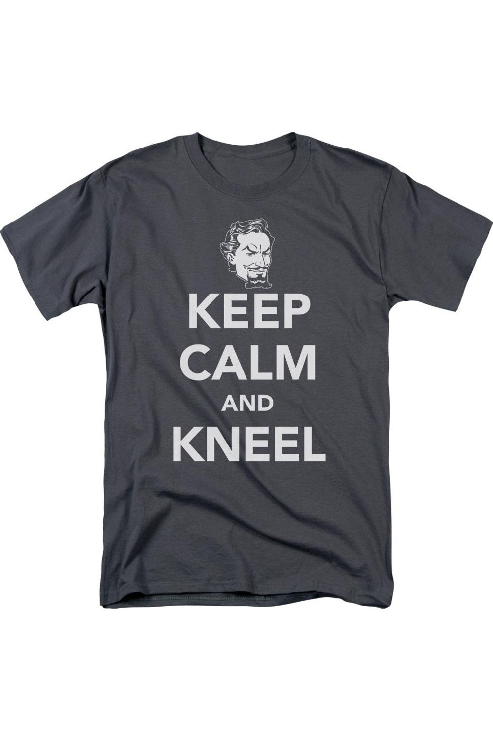 

Футболка с коротким рукавом для взрослых «DC Comics Keep Calm And Kneel» Gildan, цвет charcoal