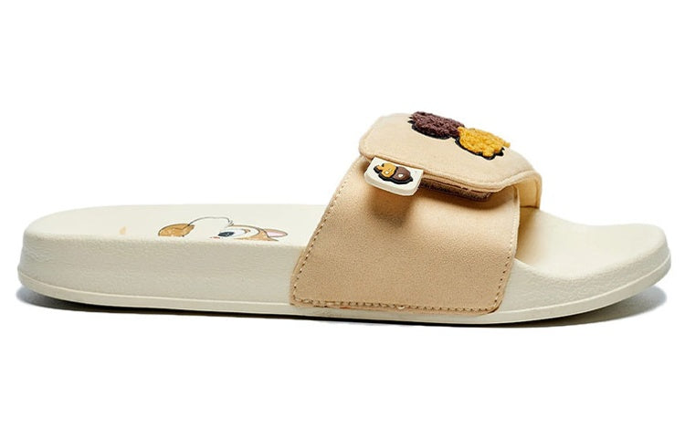 Шлепанцы (WMNS) Li-Ning Soft Light Slipper x Disney Chip n Dale, золотой — фото 3