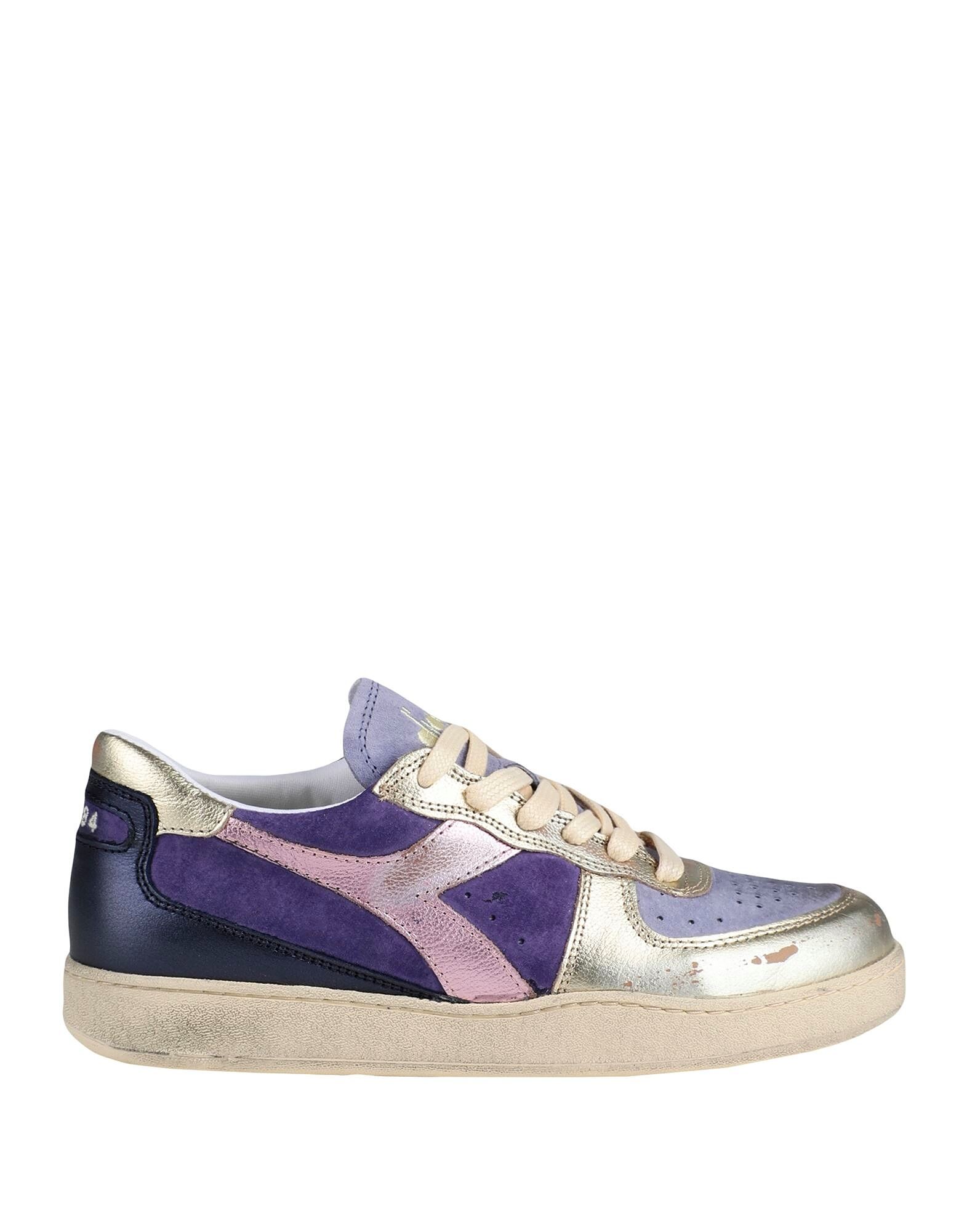 Кроссовки Mi Basket Low Metal Pigskin Used Wn Diadora, фиолетовый