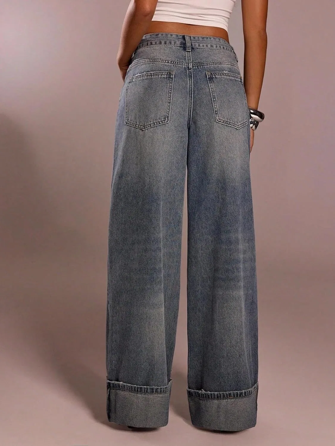 Джинсы свободные Baggy, Medium Wash — фото 2
