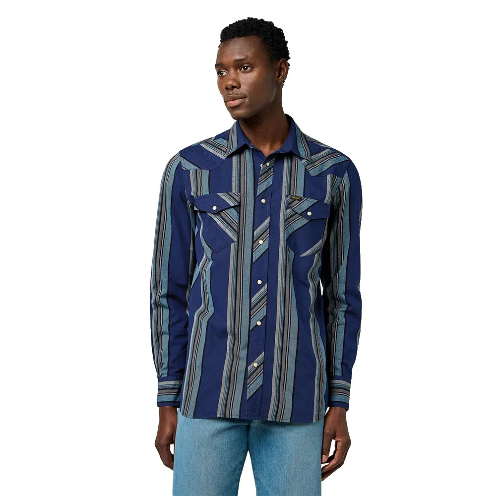 

Рубашка Wrangler Western Regular Fit, синий