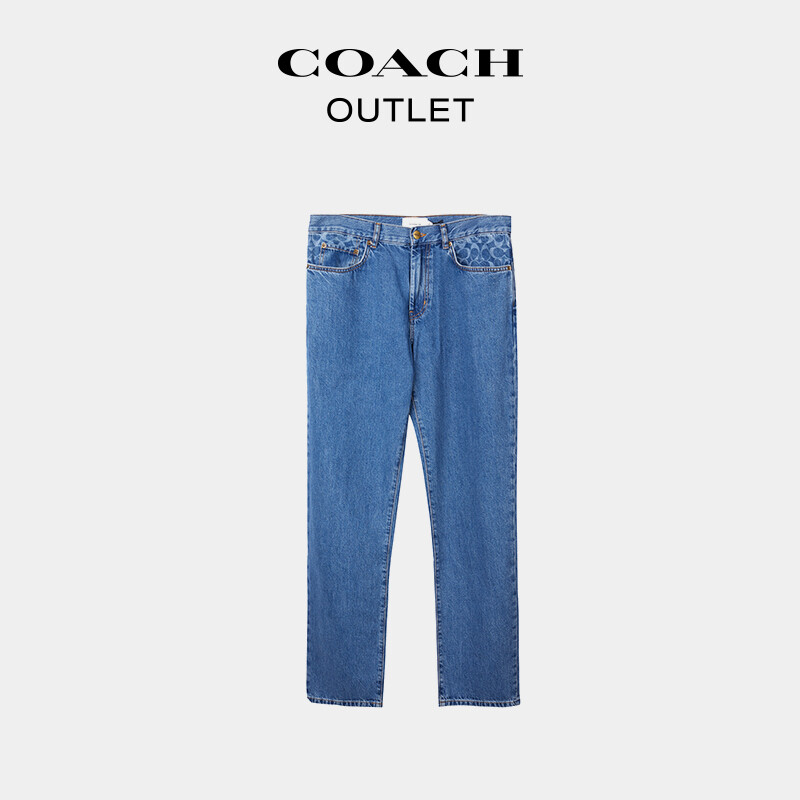 

Мужские прямые джинсовые джинсы COACH, индиго