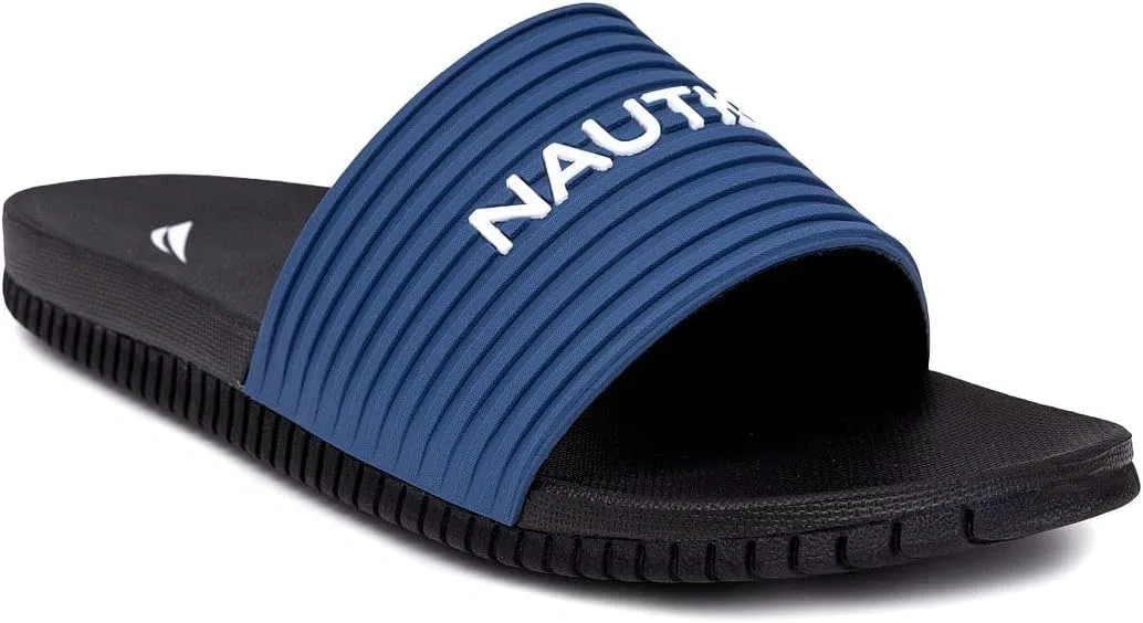 Сандалии-слайды с ремешком Nautica, синий черный