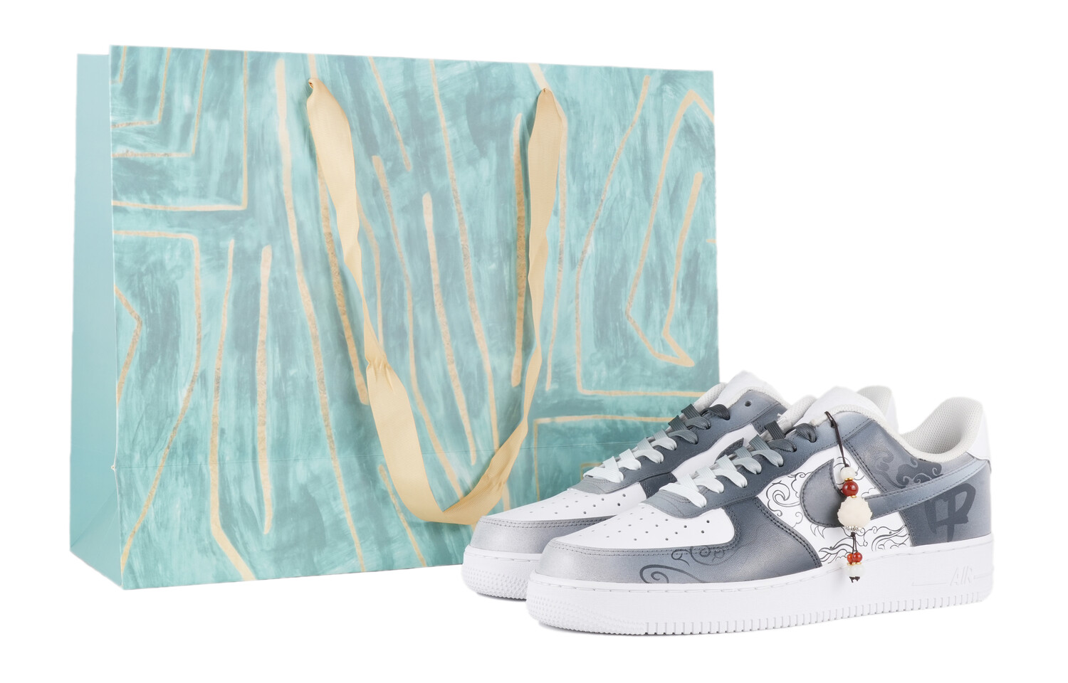 

Кроссовки Nike Air Force 1 Skateboarding Shoes Men Low-top Gray, серый