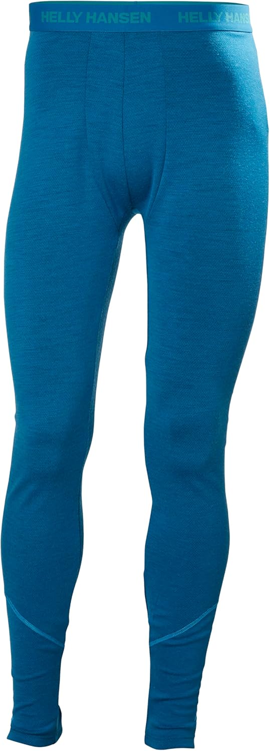 

Helly-Hansen LIFA Merino Midweight Pant для мужчин, спортивные брюки с неколючей тканью, 2-слойный дизайн, плоские швы, ZQ Wool Helly Hansen, 540 Cerulean Blue