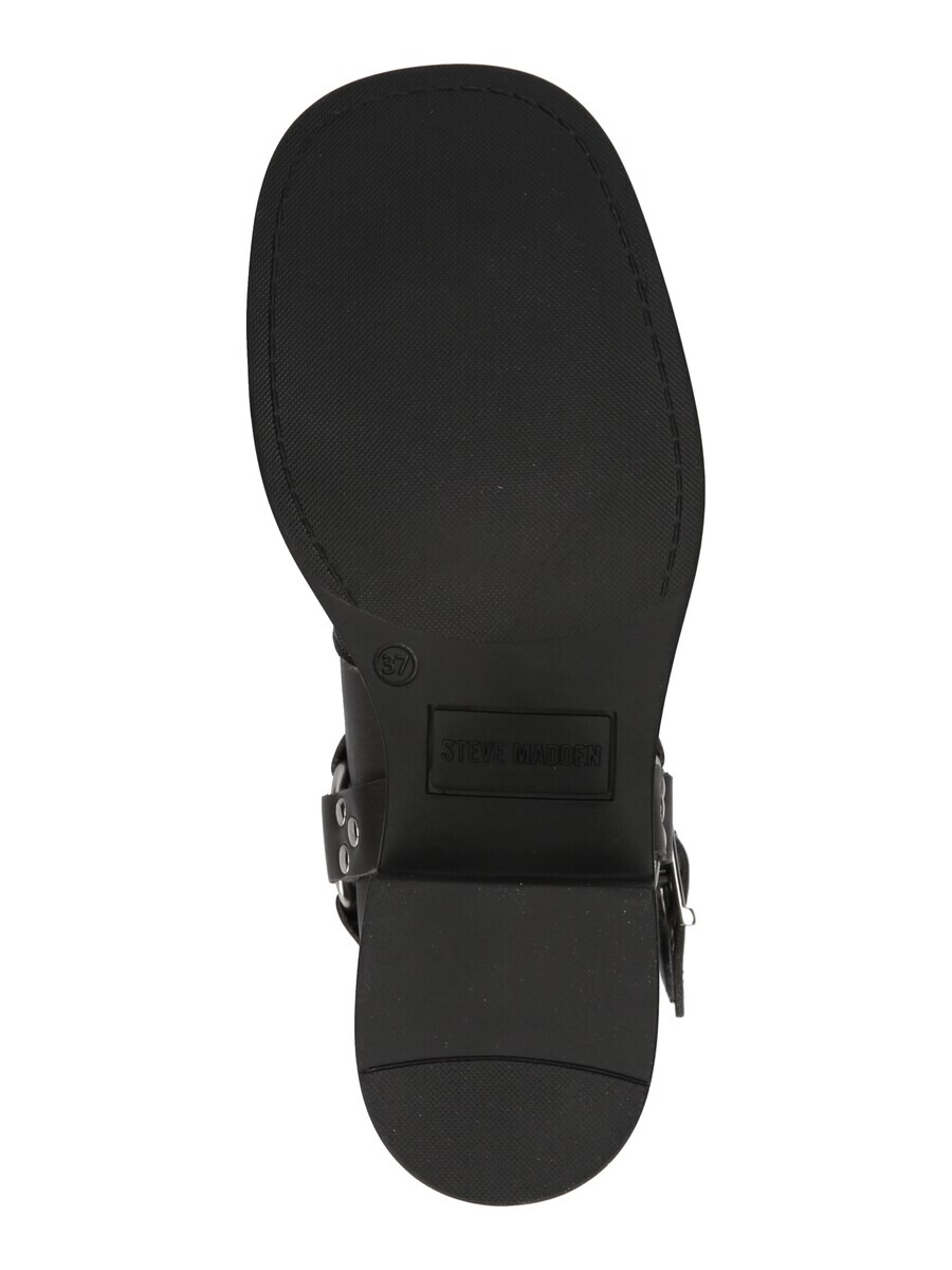 Ботинки женские Steve Madden Boots Becase кожаные с пряжками, графитовый — фото 3