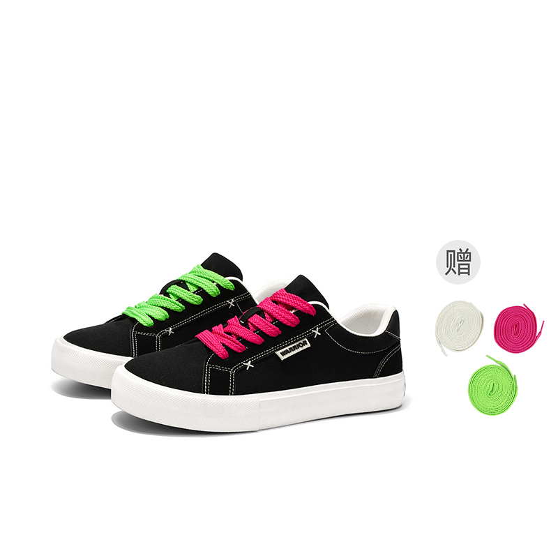 

WARRIOR Мужские черные скейтерские кроссовки Low top Abrasion Resistant Breathable Slip Resistant