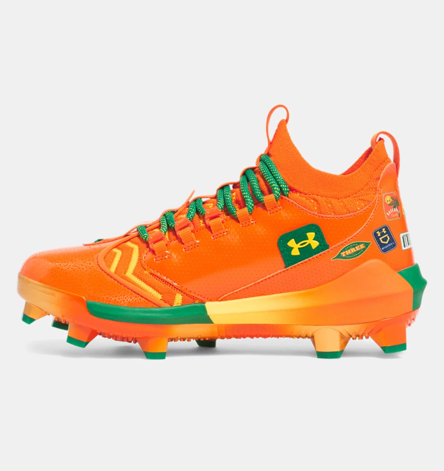 Мужские бейсбольные бутсы Under Armour HarperPro Bring The Juice 3028410-800 TF7799 Under Armour, оранжевый — фото 3
