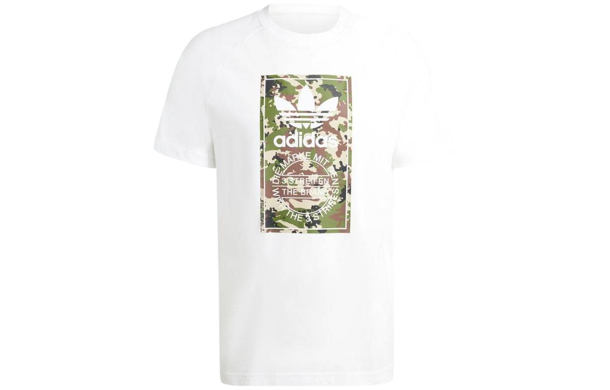 

Одежда Футболка мужская белая Adidas Originals, белый