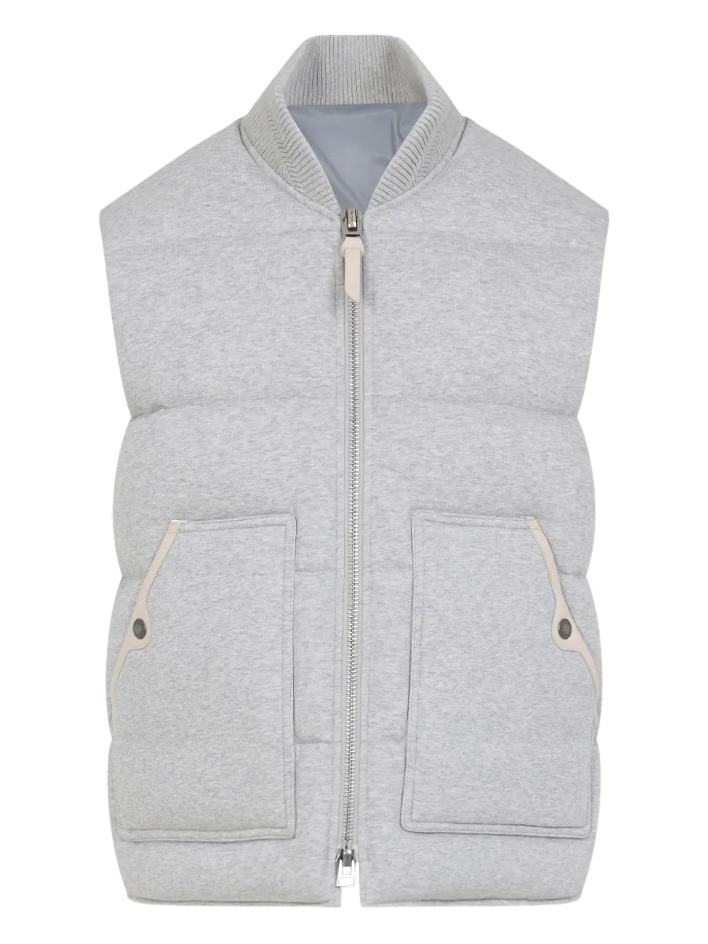 

Стеганый жилет со вставками TOM FORD, зеленый