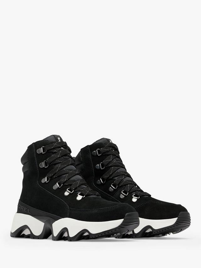 Кроссовки-ботинки Kinetic Impact из водонепроницаемой замши SOREL, Black/Sea Salt — фото 4