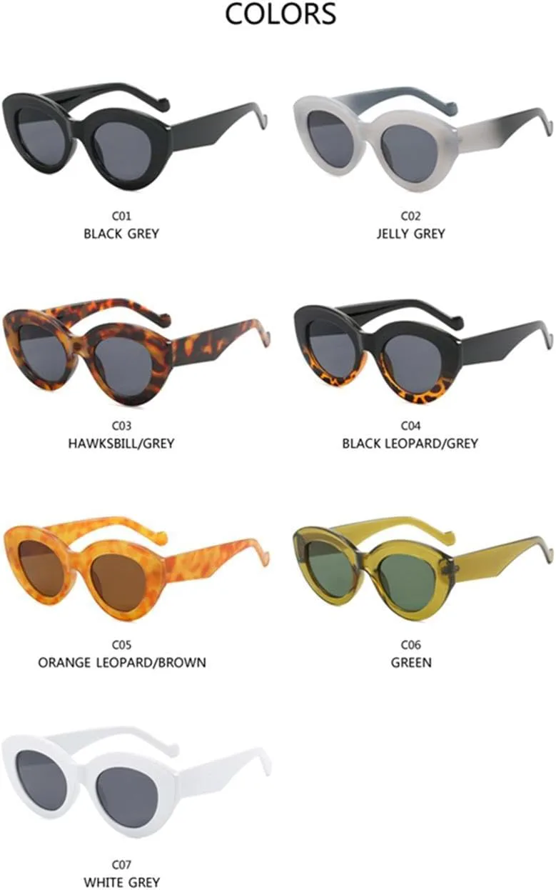 

Женские винтажные солнцезащитные очки в оправе «кошачий глаз», черные солнцезащитные очки для женщин с защитой от УФ-излучения UV400 SZVVBKK, Orange Leopard Brown