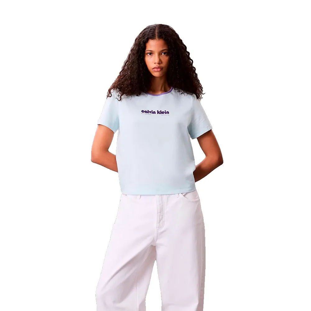 

Футболка с коротким рукавом Calvin Klein Jeans D2 Fashion Retro Logo, синий