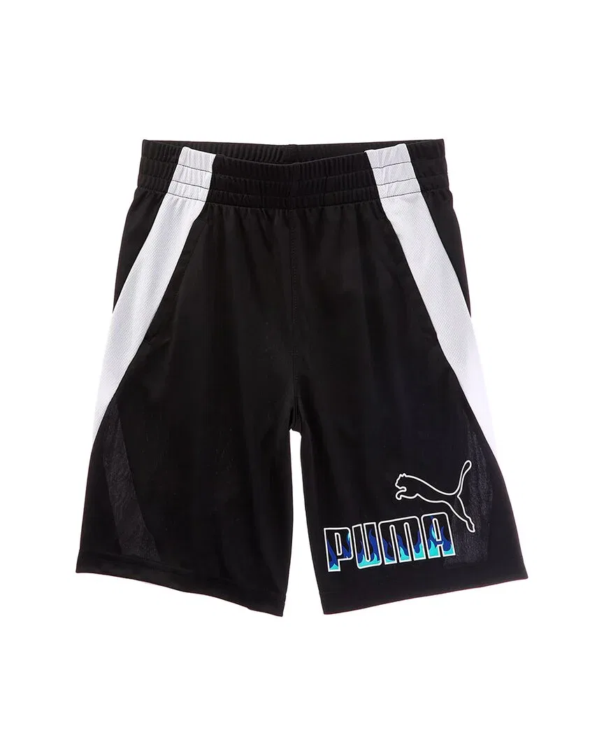 Шорты PUMA Airbrush Interlock Mesh, черный