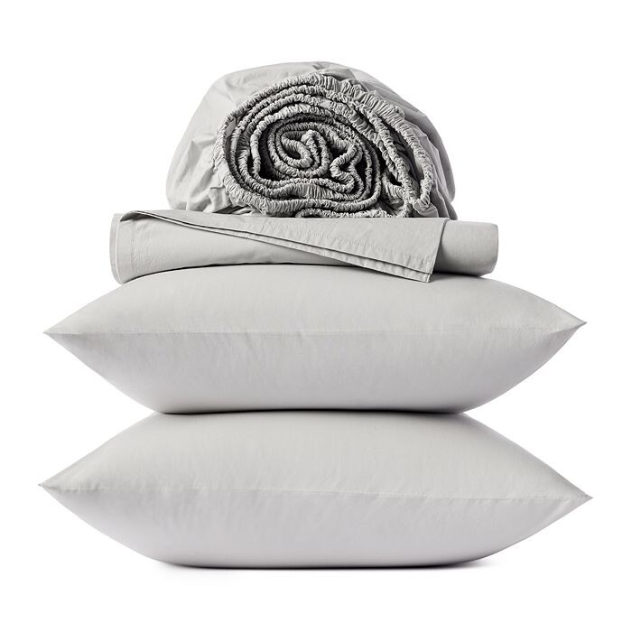 

Комплект простыней из перкаля Coyuchi Organic Cotton 300TC, Queen, серый