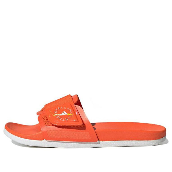 Тапочки stella mccartney x slide 'semi impact orange' Adidas, оранжевый