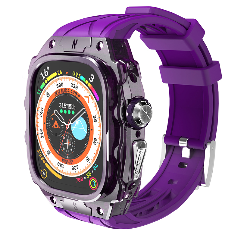 

Akkerds Часы Protective Case Apple Silicone Case Material Iwatch, 【Watch not included】Streamlined sports car body - purple