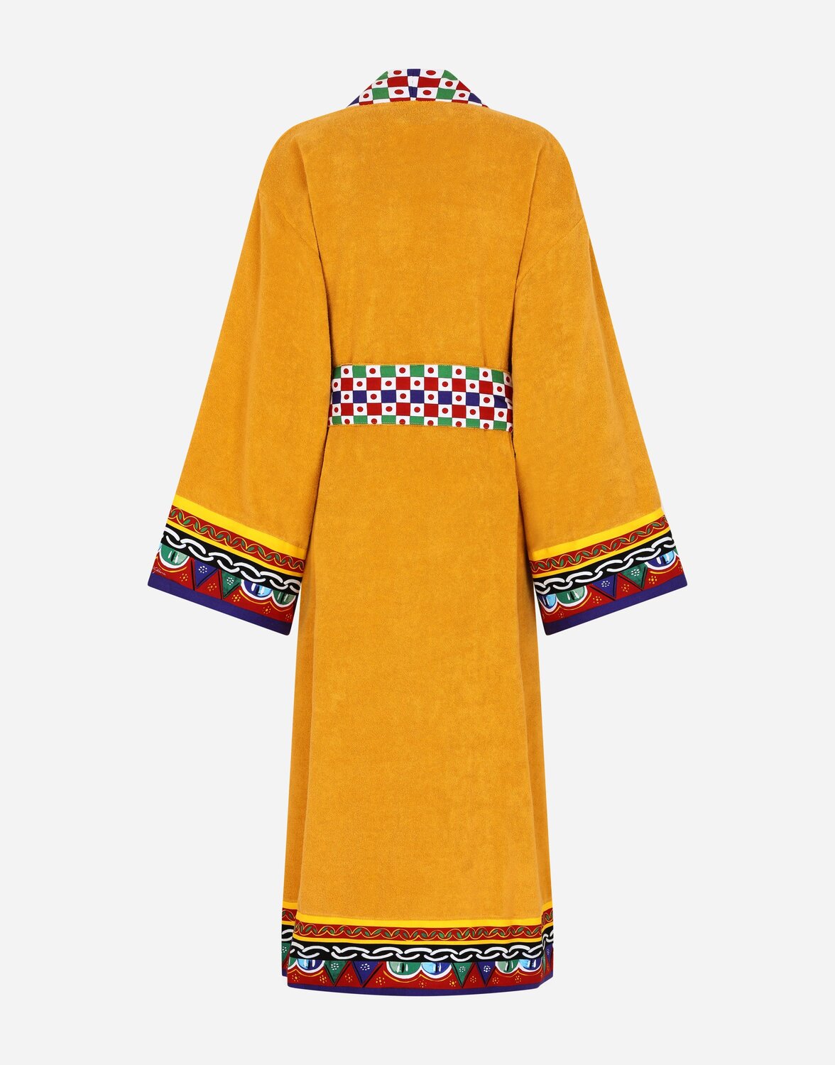Махровый халат из хлопка Dolce & Gabbana, мультиколор — фото 2