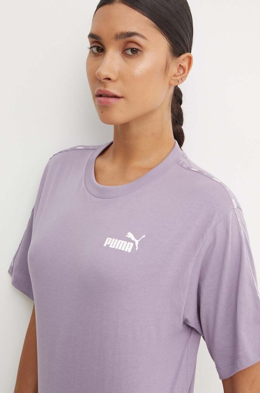 

Хлопковая футболка Puma, фиолетовый