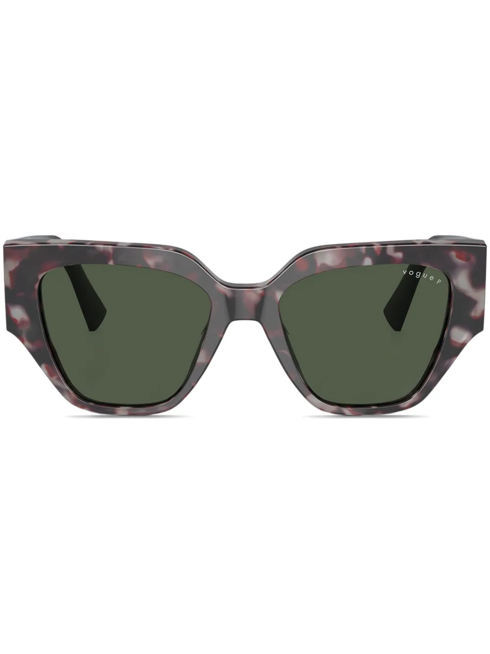 

Солнцезащитные очки черепаховой расцветки Vogue, черный